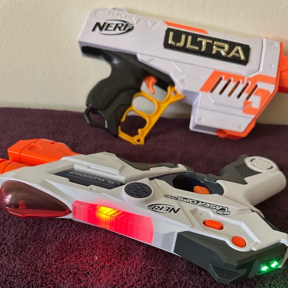 Lot of 2 Nerf guns laser ops and ultra both tested and works great alphapoint - Picture 7 of 7